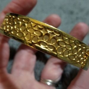 Gold Plated Coach bangle